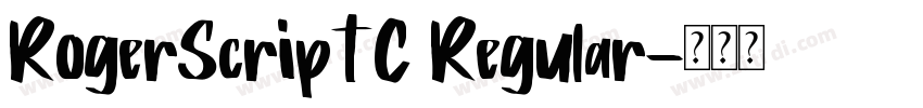 RogerScriptC Regular字体转换